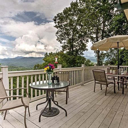 Secluded Mountain Home With Stunning Views And Deck! Bryson City Bagian luar foto